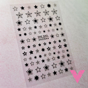 Blk Stars Sticker