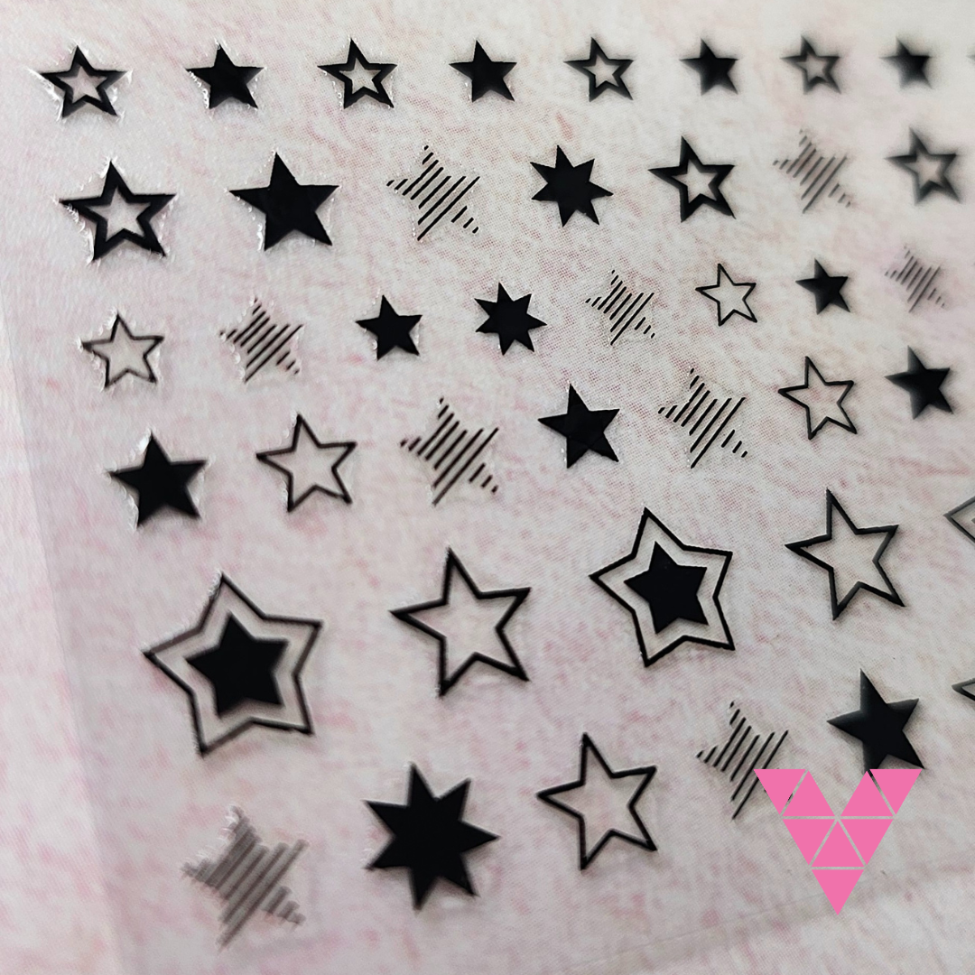 Blk Stars Sticker