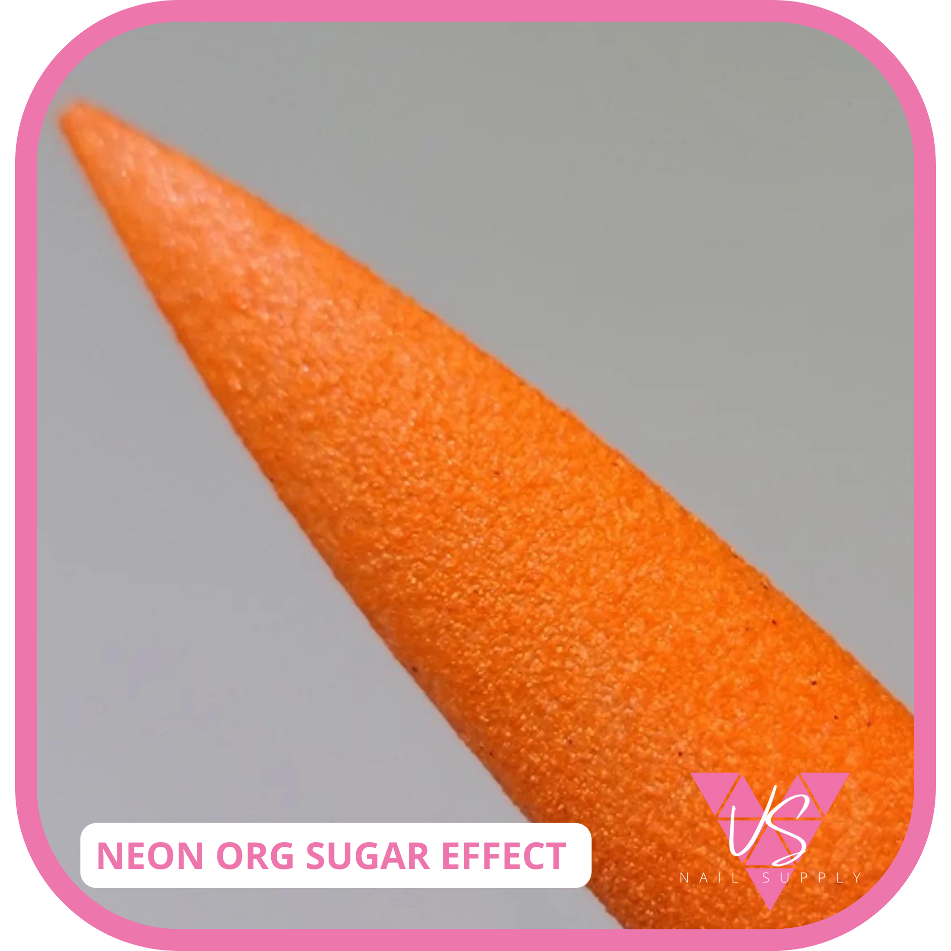 Efecto de azúcar de naranja neón