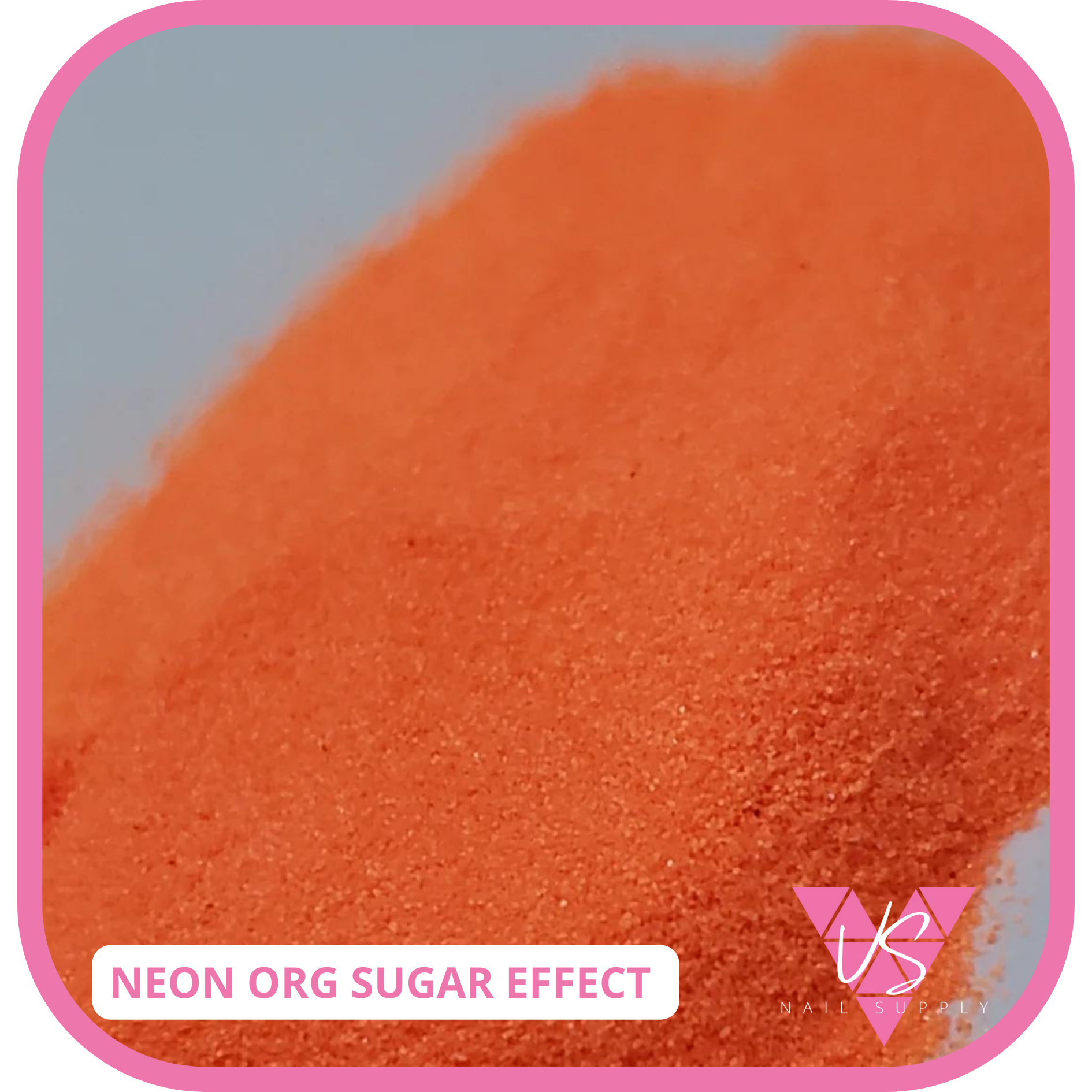 Efecto de azúcar de naranja neón