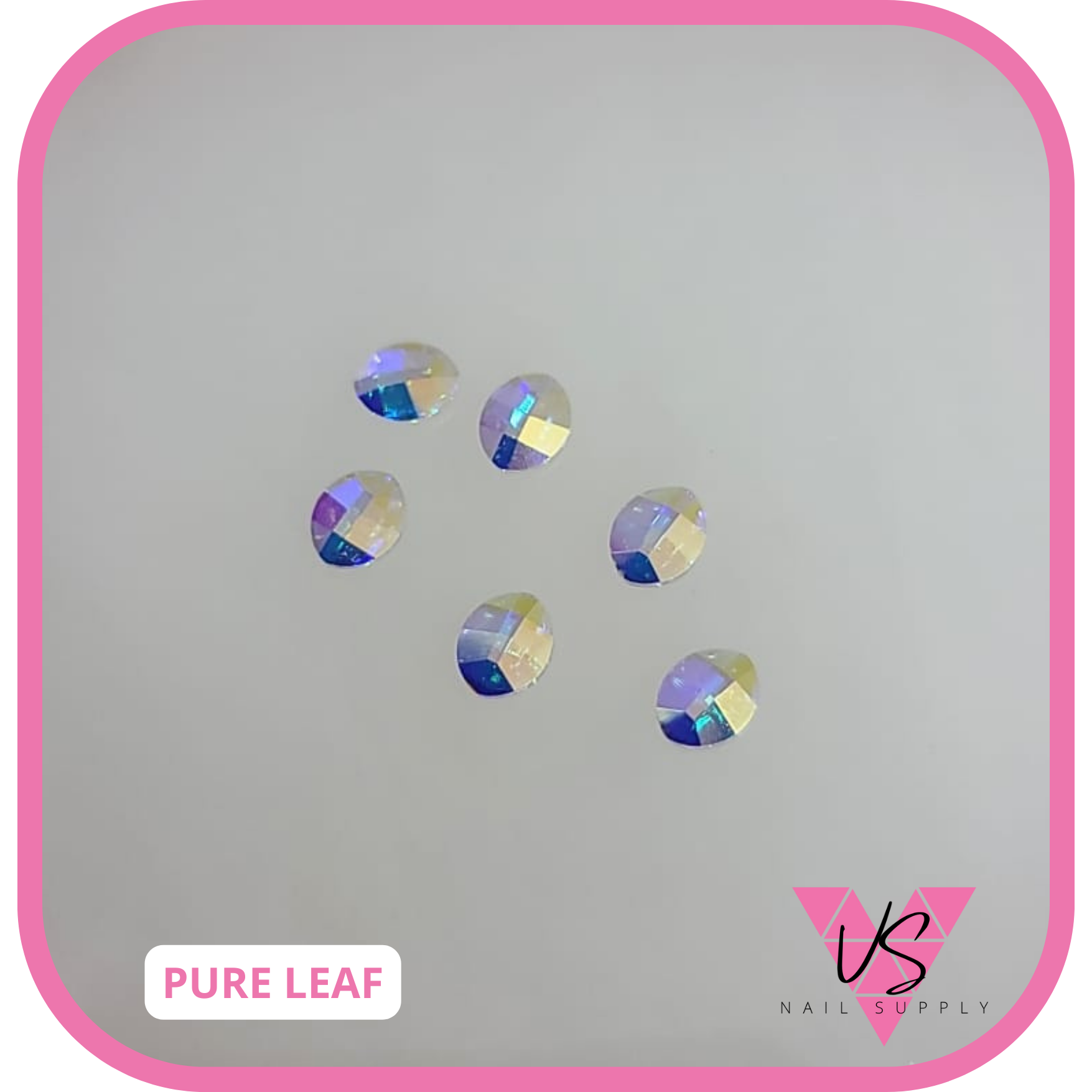 Pure Leaf Flatback Crystal