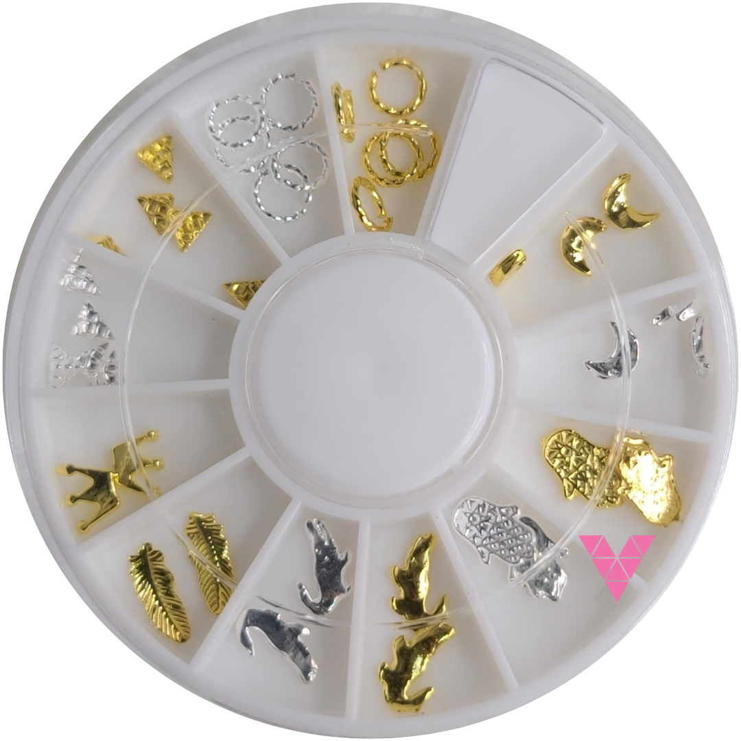 #23 Gold Nailart Wheel