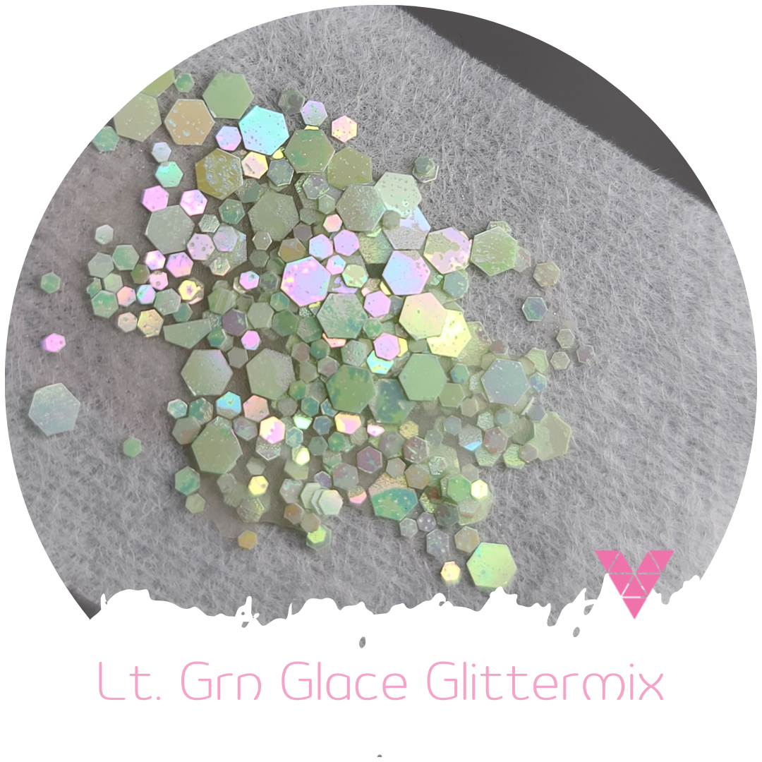 Lt. Grn Glace Glittermix
