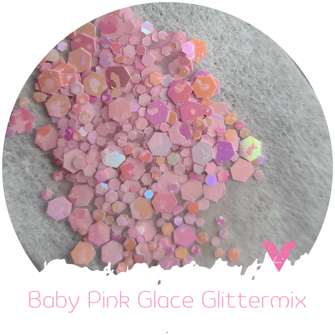 Baby Pink Glace Glittermix