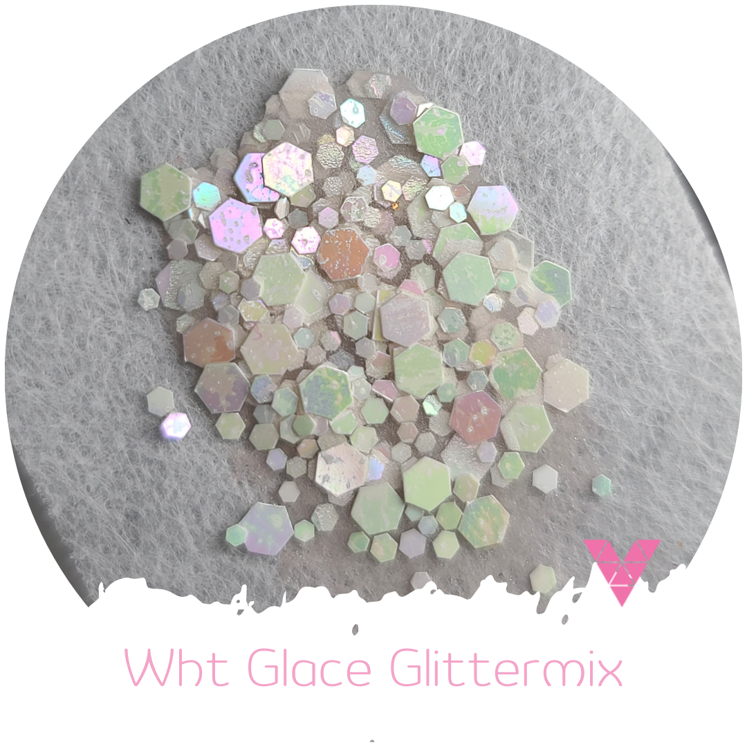 Wht Glace Glittermix