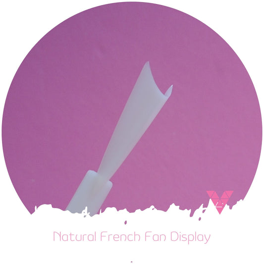Exhibición de abanico de punta francesa natural