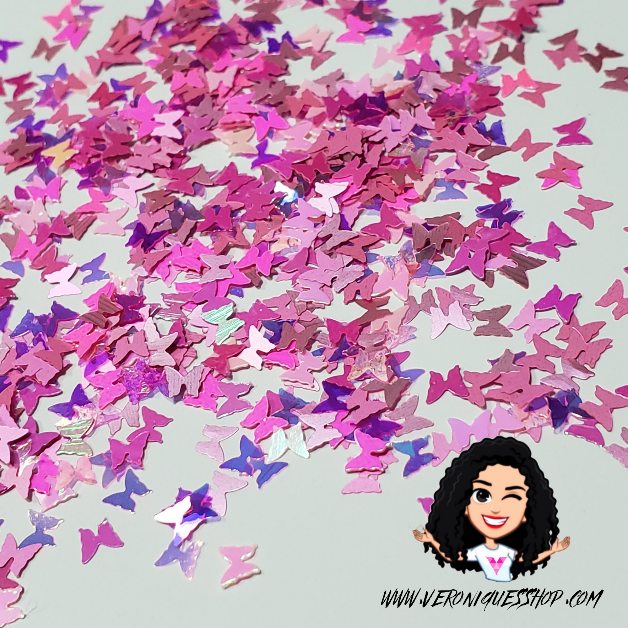 mariposa rosa
