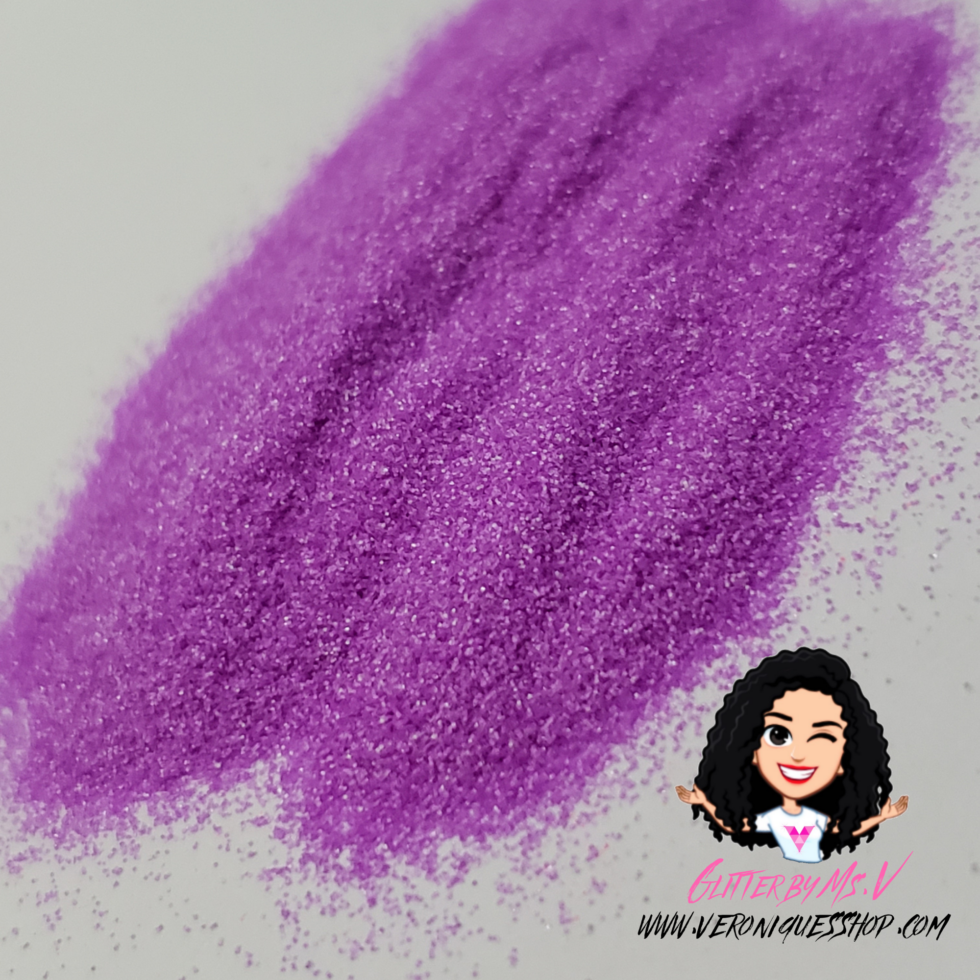 Efecto de azúcar púrpura neón