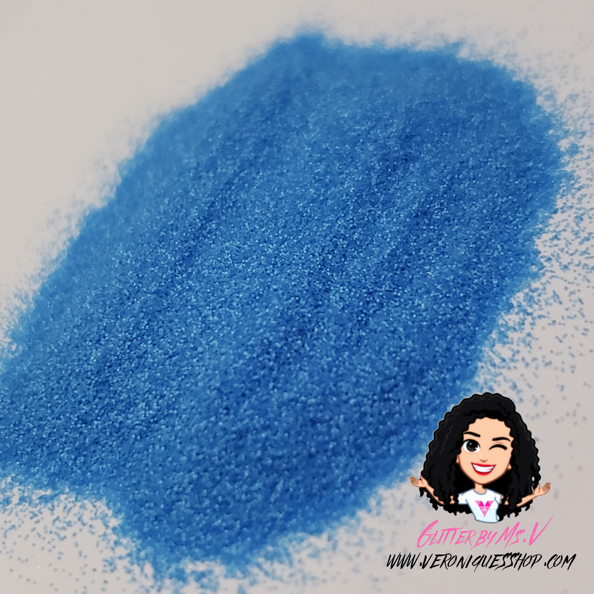 Neon Blue Sugar Effect