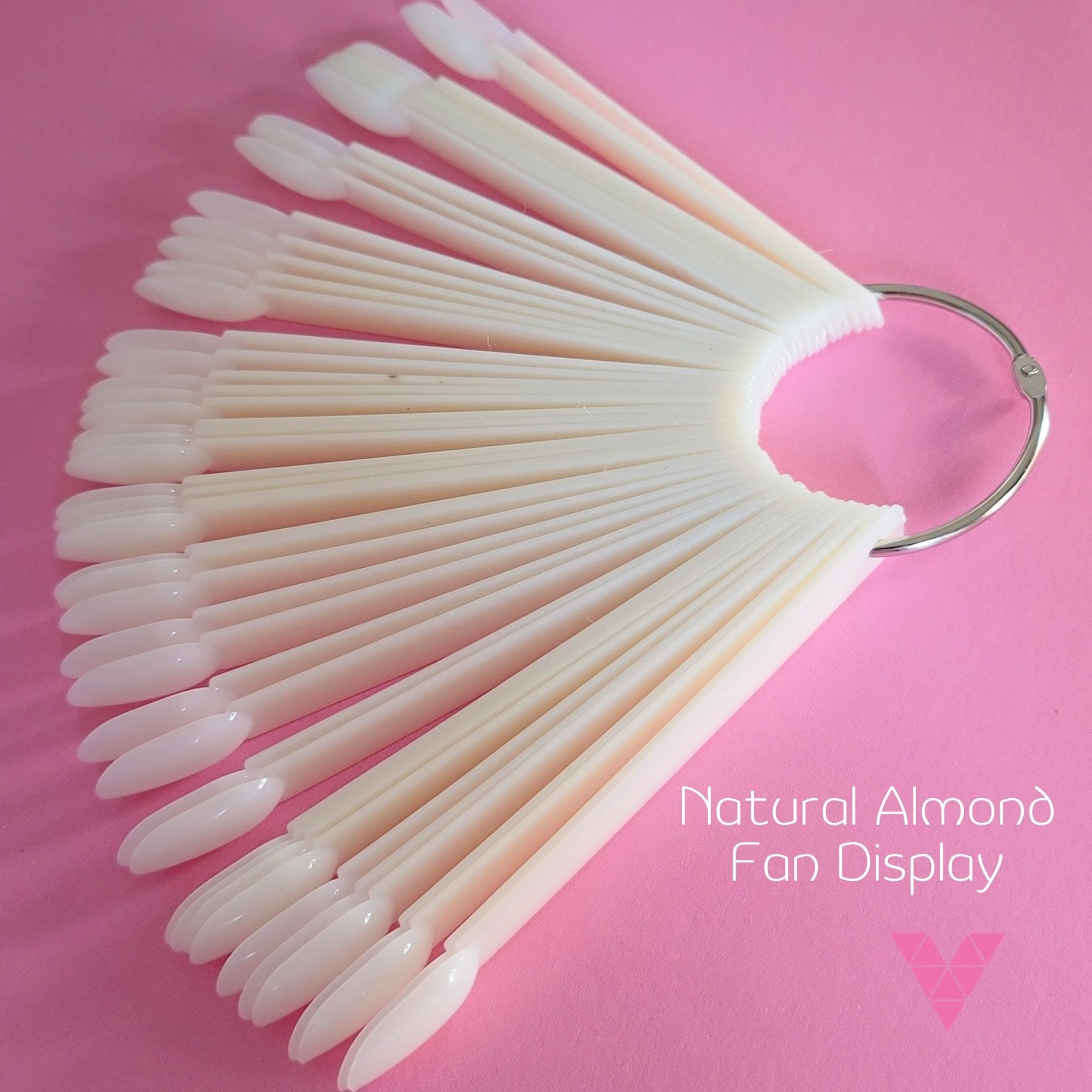 Natural Almond Tip Fan Display
