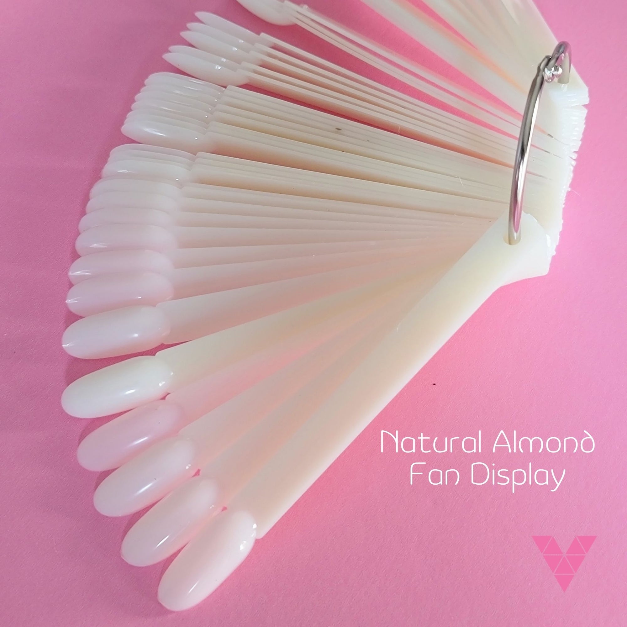 Natural Almond Tip Fan Display