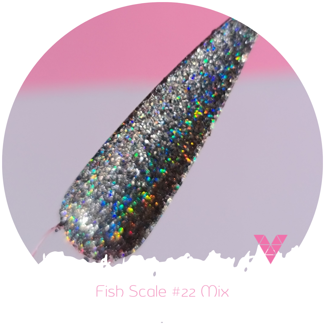 Escama de pez Holo Curl de 0,4 mm n.º 22