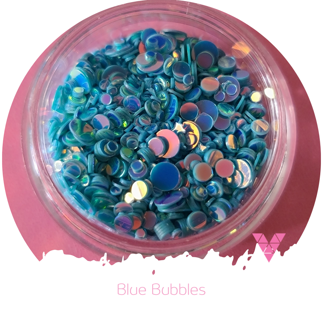 burbujas azules