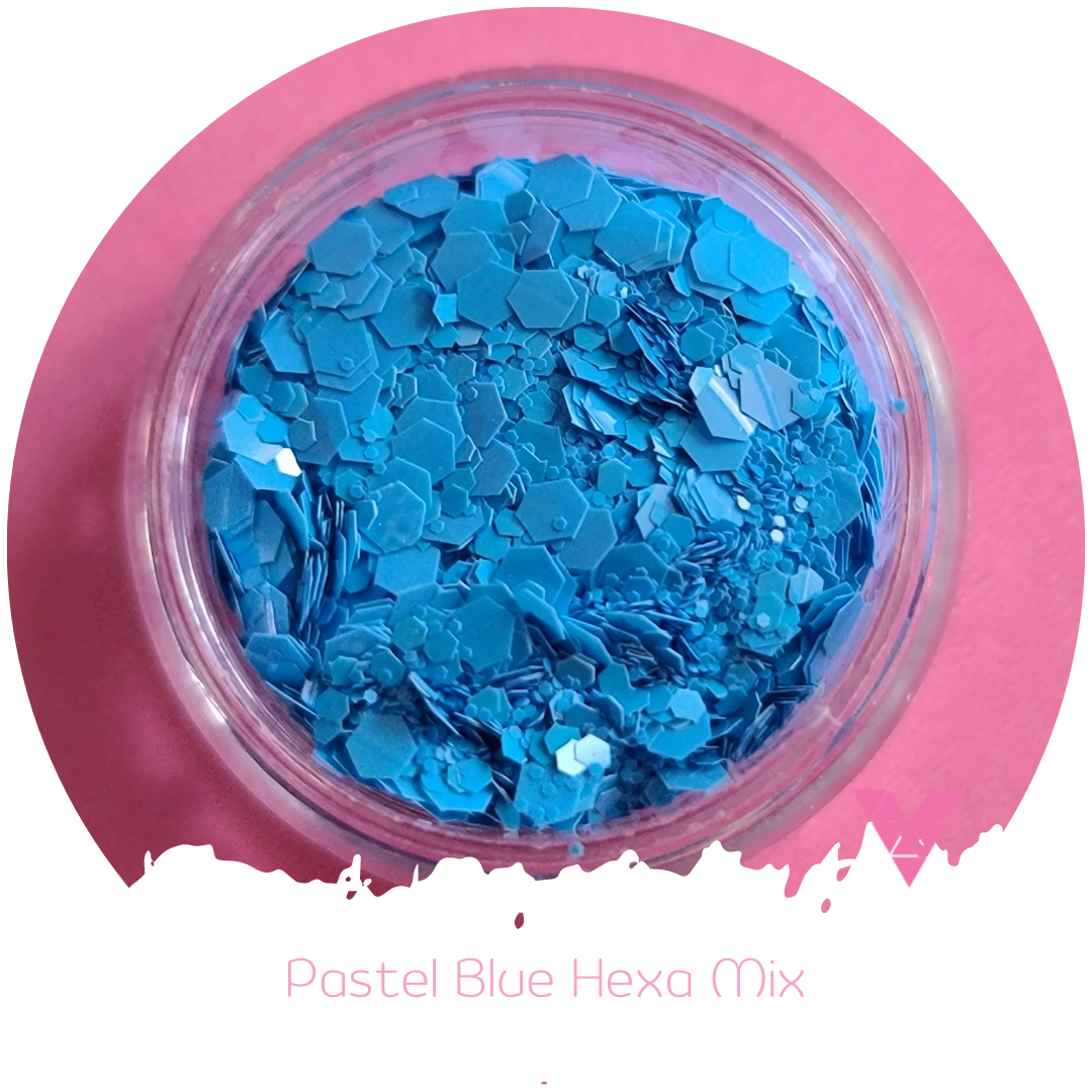 Pastel Blue Hexa Mix