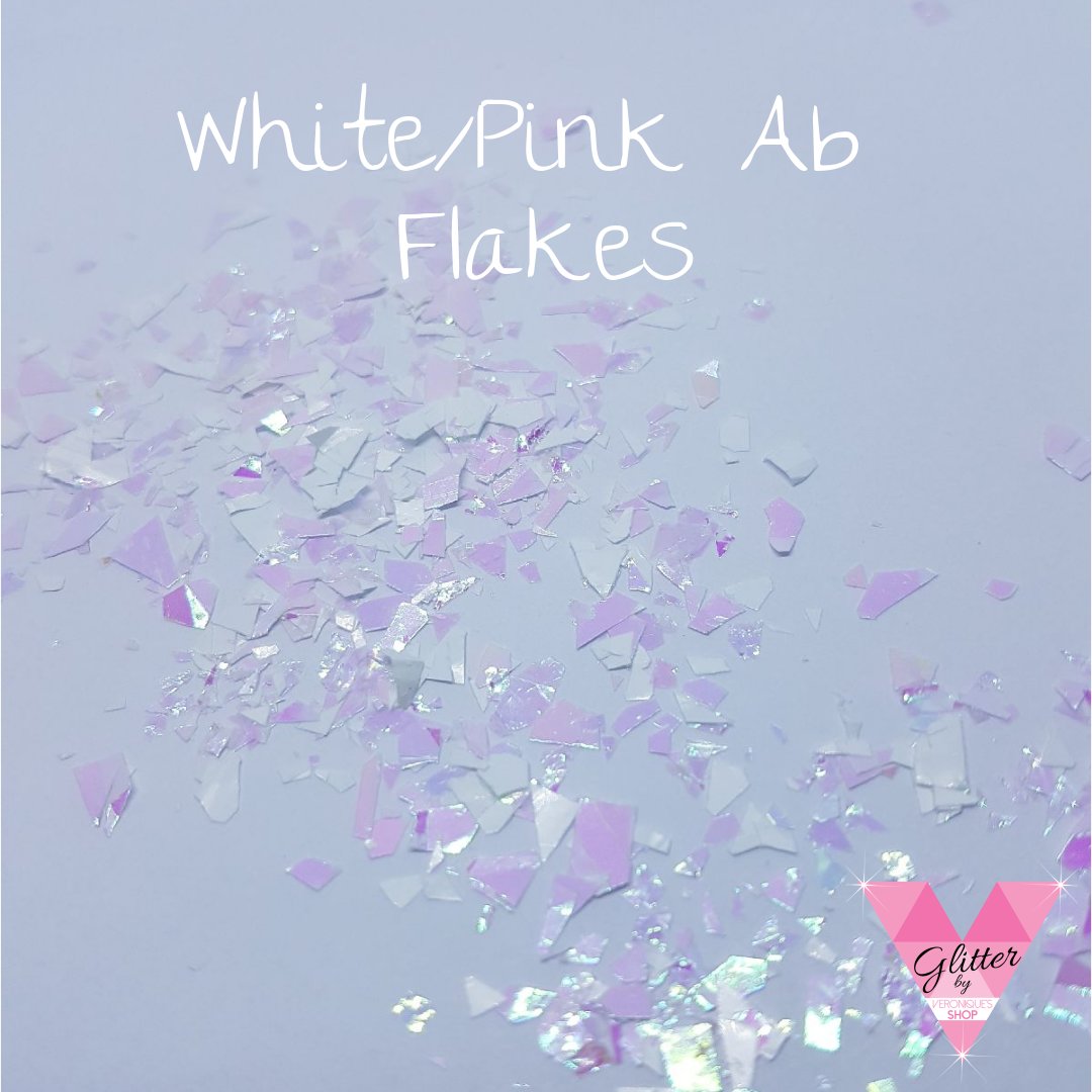 White/Pink Ab Flakes