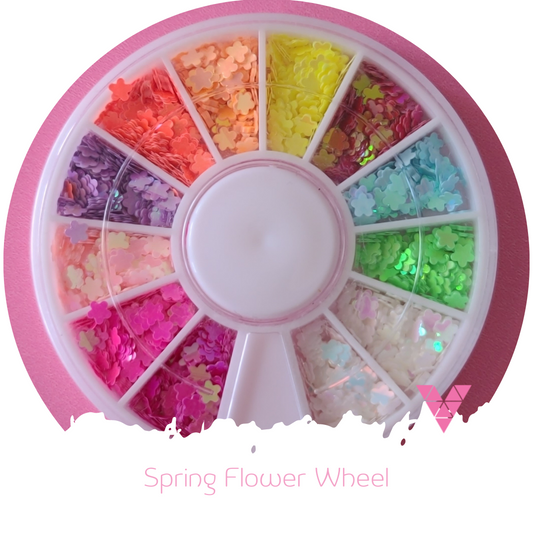 Spring Flower Nailart Wheel
